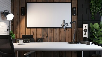 Wall Mural - Modern Studio Desk Setup