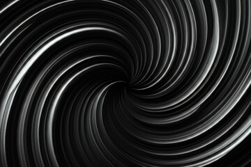 Poster - Abstract Black and white Geometric Waves Pattern, Water Ripple and Swirl Texture Background