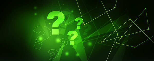 Poster - 

2d illustration question mark background