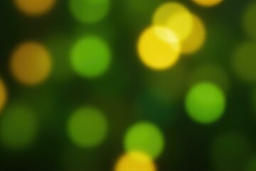 Wall Mural - abstract green and yellow bokeh for background design and visual projects