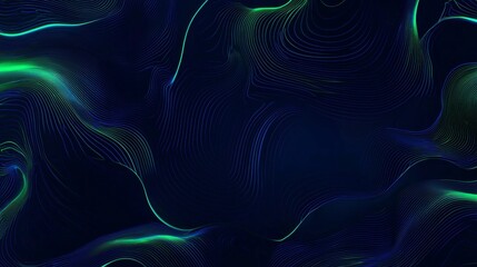 Poster - Abstract background with wave pattern forming a modern and futuristic digital art, perfect for technology, science and music visuals. The curved lines are giving a sense of movement and energy