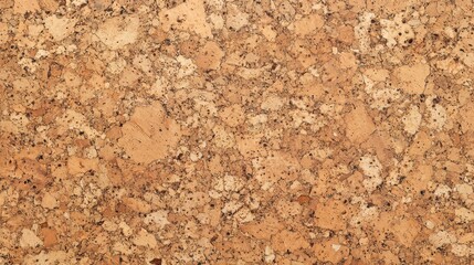 Poster - Detailed view of a cork board surface, capturing the intricate patterns and textures created by the natural material. The unique arrangement of cork granules forms a visually appealing backdrop
