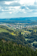 Herbstliche Wanderung durch den wunderschönen Thüringer Wald über den Kickelhahn bei Ilmenau - Thüringen - Deutschland