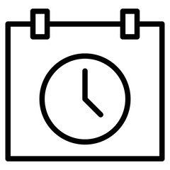 Poster - time and date icon