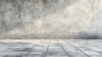 Poster - Grunge concrete wall and floor texture, perfect for backgrounds, creative designs, and interior decoration projects. Ideal for industrial themes.