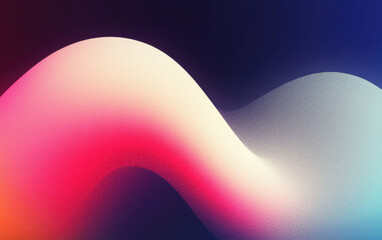 Poster - A smooth and vibrant abstract background featuring soft waves of color, perfect for creative designs, presentations, or digital art projects.