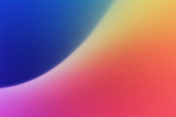 Poster - A vibrant abstract background featuring smooth gradients of blue, yellow, and pink, perfect for creative and artistic projects.