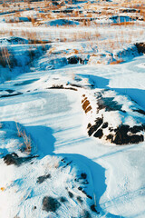 Wall Mural - river in winter