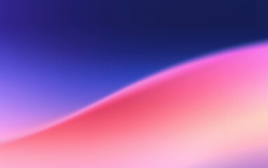 Poster - A serene abstract gradient background featuring smooth waves of vibrant pink and blue hues, perfect for modern digital art and design projects.
