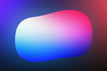 Poster - A vibrant abstract shape blending pink and blue hues, perfect for backgrounds or creative projects that evoke modernity and energy.