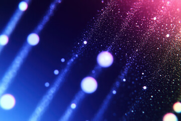 Poster - a vibrant abstract background featuring colorful light trails and shimmering particles, perfect for 