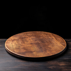 Wooden platform with black backdrop for use as product displays, in social media, or anything else.