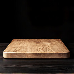 Wooden platform with black backdrop for use as product displays, in social media, or anything else.