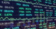 © vectorfusionart - Image of financial data processing over cityscape