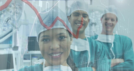 Poster - Image of statistics and data processing over diverse surgeons