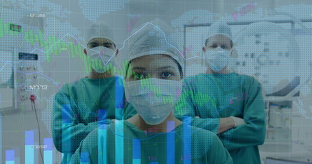 Poster - Image of statistics and data processing over diverse surgeons