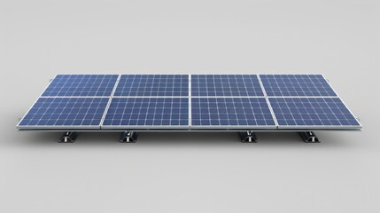 Poster - A group of solar panels stacked on top of each other, potentially used for renewable energy or demonstration purposes