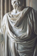 Aufkleber - A sculpture of a bearded man, perfect for use in decorative or artistic contexts