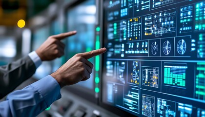 Poster - Engineers Coordinating Energy Distribution in Control Center
