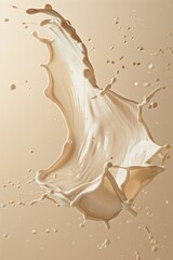 Poster - A simple splash of milk on a white surface