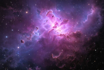 Wall Mural - space nebula. giant interstellar cloud and stars scattered across the universe