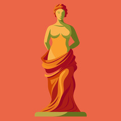 Wall Mural - antique statue of venus vector illustration