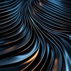 Poster - Abstract background with flowing, wavy lines in dark tones creating a dynamic and fluid visual effect.