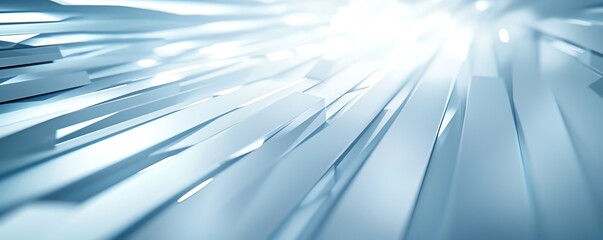 Poster - Abstract futuristic background featuring metallic lines and light reflections, creating a modern and dynamic visual effect.