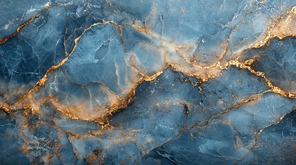 A soft blue marble surface with pastel tones and intricate gold veins, offering a peaceful and sophisticated aesthetic