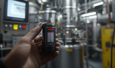 Poster - Engineer Measuring Quality of Energy Storage Battery with Sensor