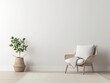 © Creator88 - Minimalist office relaxation corner with sleek furniture, soft pillows, and a calming color palette, Office relaxation nook, modern serenity