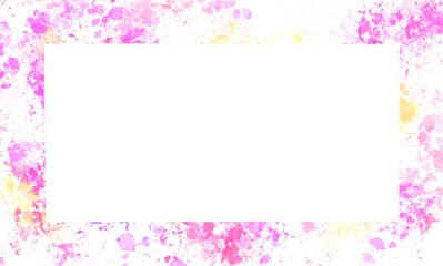 Fototapete - Cover template with abstract pink frame. Background for the banner.