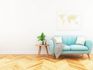 Poster - Modern Scandinavian Living Room Design