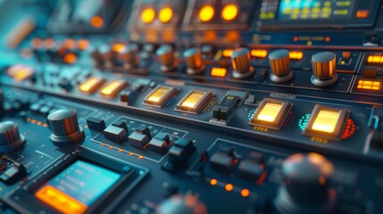 control panel inside a nuclear power plant