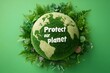 © Downloads - Protect Our Planet A Rendering Depicting the Importance of Environmental Conservation and Sustainable Living on Earth