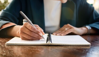 businessman signing a document