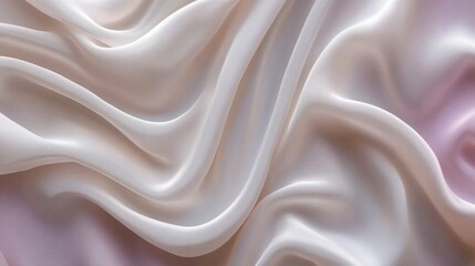 Leinwandbilder - Soft gradient pastel pink fabric texture, gently draping in smooth folds, providing a delicate, dreamy background.