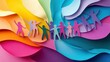 © Johannes - Diversity workplace inclusivity world day cultural multicultural multiracial inclusive friendly cohesive teamwork paper cut out colourful