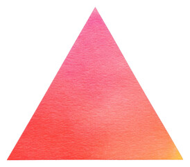 Canvas Print - PNG Triangle shape white background creativity.