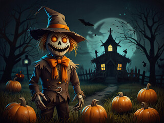 Poster - Scary Scarecrow 