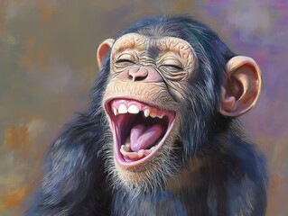 pastel complected happy laughing chimp --ar 4:3 --v 6.1 Job ID: 68f972d0-284f-4ffb-9d56-e4afdd1fcedd