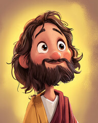 Jesus cute cartoon 