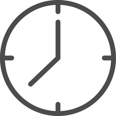 Poster - Clock line icon. Time symbol. Hour sign