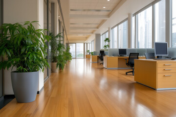 Office Interior Panorama