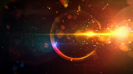 Colorful Lighting  lens flare background 