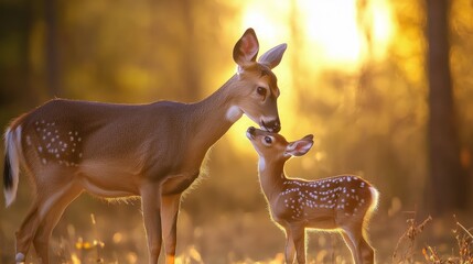 Canvas Print - white deer