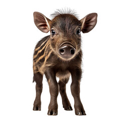 Wall Mural - baby warthog isolated on transparent background