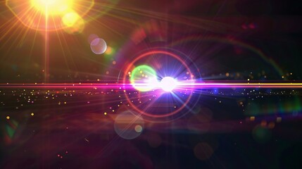 Colorful Lighting  lens flare background 