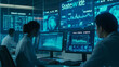 © Dzmitry - Chinese cybersecurity experts engaged in critical monitoring and analysis inside a high-tech command center during a complex cybersecurity operation