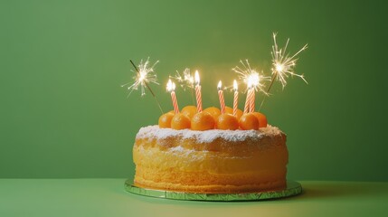 Poster - cake with candles